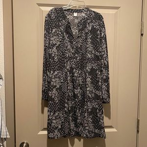 Floral print baby doll dress